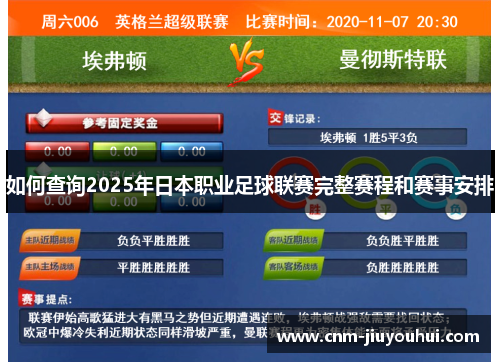 如何查询2025年日本职业足球联赛完整赛程和赛事安排