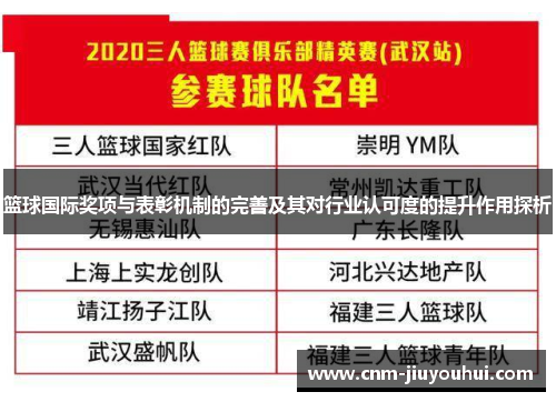 篮球国际奖项与表彰机制的完善及其对行业认可度的提升作用探析